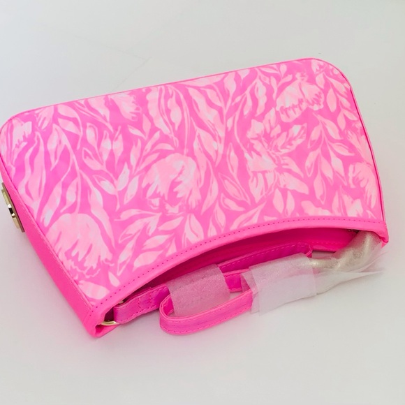 Lilly Pulitzer Tamara Pink Tulip to Tango Rousseau Shoulder Bag New In Package - Picture 11 of 12